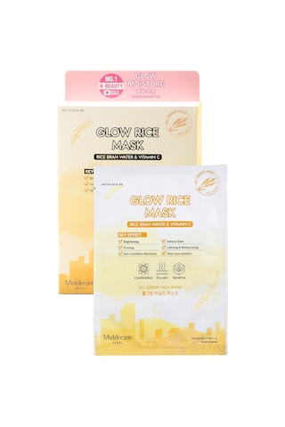 Muldream Glow Rice Mask Aydınlatıcı Kağıt Yüz Maskesi 25 ML