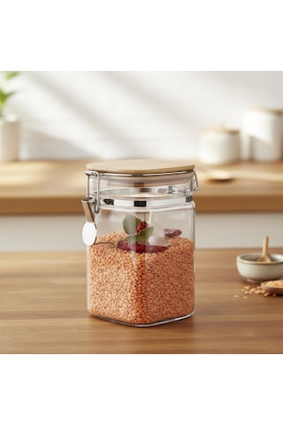 Arow Jacke Kilitli Cam Kavanoz 1350 Ml Çok Renkli