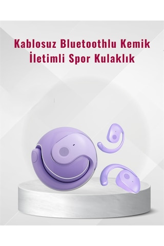 Bluetooth 5.3 Teknolojili Kablosuz Kemik İletimli Spor Kulaklık - Diğer