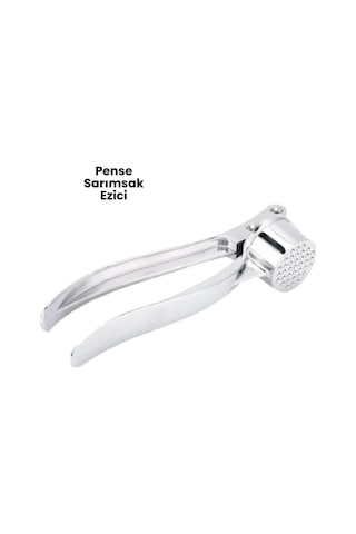 Metal Sarımsak Ezici Açık Lacivert