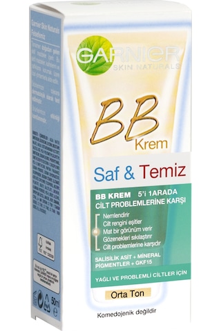 Garnier Saf ve Temiz Orta Ton BB Krem 50 ML