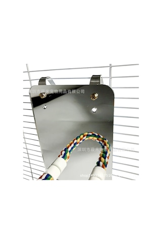 Vkemall Kuş Aynalı Oyuncak Seti - Geniş Ayna Ve Pamuk İp İçeren Konaklama Tabanı