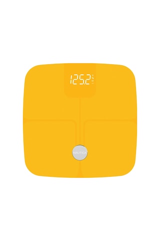 Nautica Classic Collection Plus Vücut Analizli Akıllı Bluetooth Tartı Baskül Sarı
