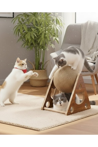 Reyo Pet Üçgen Toplu Kedi Tırmalaması