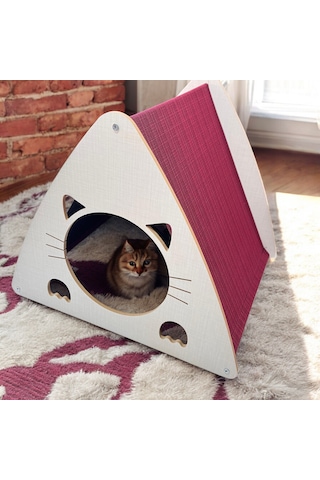 Ed Pet Dizayn Efes Kedi Köpek Evi . Şık Tasarım Coton Vizör