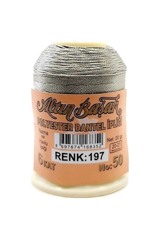 3 Adet Altınbaşak Oya Ve Dantel İpi 20 Gr - Royaleks - No: 858 - 508 - 008