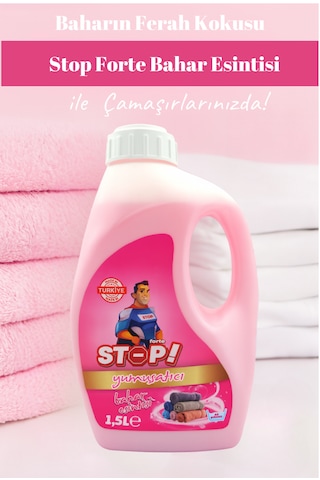 Stop Forte 4'lü Çamaşır Yumuşatıcı 1.5 Litre Bahar Esintisi