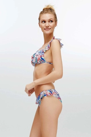 U.S. Polo Assn. Kadın Desenli Bikini Takım Çok Renkli