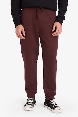 Defacto Regular Fit Beli Bağcıklı İçi Yumuşak Tüylü Paçası Lastikli Baskılı Fermuar Cepli Eşofman Altı Y5511az25aubr230 Bordo-br230