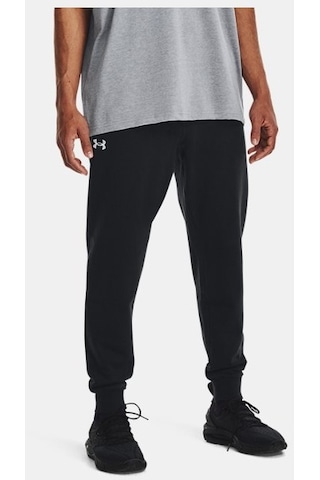 Erkek UA Rival Fleece Eşofman Altı 1379774-001 Beyaz - Siyah