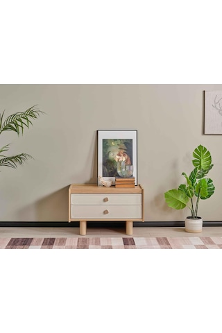 Santo Yan Modül Tv Sehpası Meşe