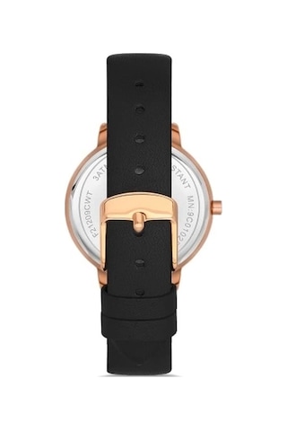 Ferro Siyah Deri Kordon Kadın Kol Saati Fl21242b-r Rose Gold