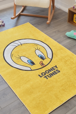 Karaca Home Dekoratif Art Tweety Bebek Çocuk Genç Odası Halısı Bebek Çocuk Genç Odası Halısı