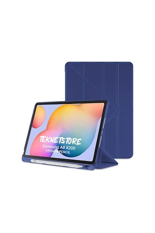 Apple Uyumlu iPad, 7. 8. 9. Nesil 2020 /2021 10.2 Kılıf Katlanır Kalemlikli Standlı Uyku Modlu Akıllı Kapak Kılıf