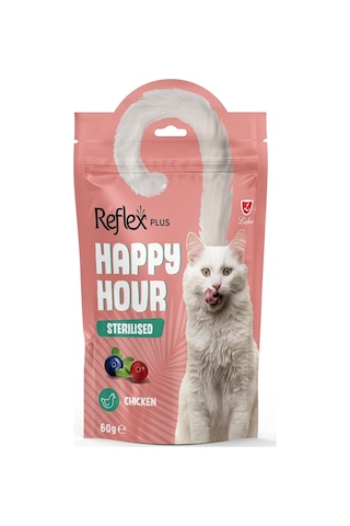 Ayrex Reflex Happy Hour Kisirlaştirilmiş Kedi Ödül Mamasi 60 Grr