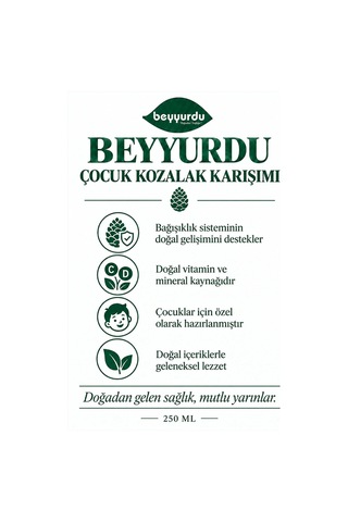 Beyyurdu Çocuk Kozalak Şurubu Beyyurdu Zencefilli Propolisli 350 G