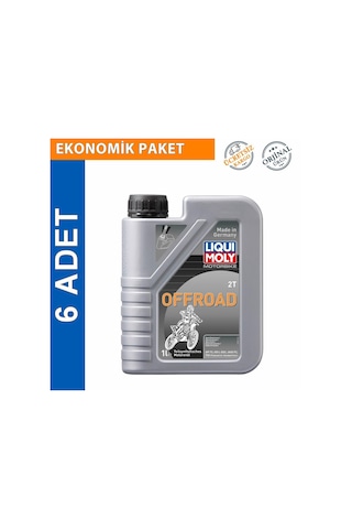 Liqui Moly 2t Offroad 1 L Yarı Sentetik Motosiklet Yağı (6 Adet)
