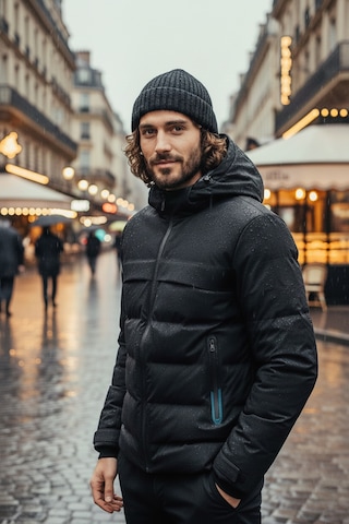Buratti Regular Fit Kapüşonlu Kapitoneli Erkek Mont 497Dean Siyah