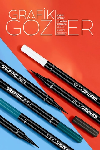 Avon Graphic Liner Keskin Uçlu Likit Eyeliner Sea Emerald