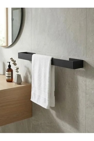 Yapışkanlı Havlu Askısı, Metal Tasarım, Delmeden Montaj İle Banyo Ve Mutfak İçin Uygun 12 Izgara