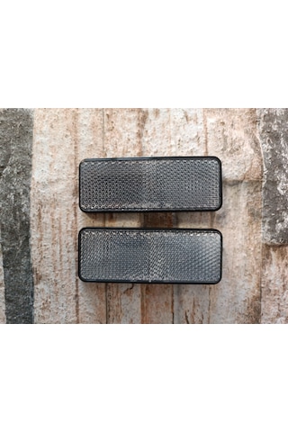 Motosiklet Uyumlu Reflektör Dikdörtgen Beyaz 3.5cm X 9cm