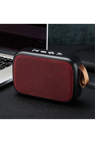 Hangfox Kırmızı Dış Mekan Bt Hoparlörü - Hıfı Ses Kalitesi, Kolay Taşınabilir, Usb/tf Kart/dab Radyo Desteği, Ellerden Öte Arama