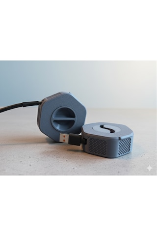 3d Baskı Kablo Makarası, Kablo Toplayıcı, Şarj Kablo Makarası, Taşınabilir Kablo Düzenleyici, Telefon Kablosu Makarası Sarı-mavi-gri Renk Seçenekleri