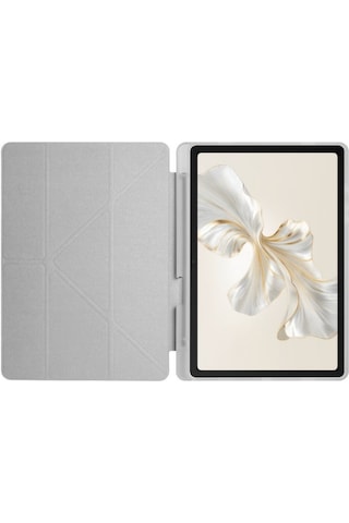 Honor Pad 9 12.1 İnch Tablet Uyumlu Kılıf Katlanır Kalemlikli Standlı Uyku Modlu Akıllı Kapak Kapaklı Kılıf