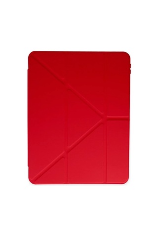 Kalem Stylus Apple  İpad Uyumlu Pro 11 2024 Kılıf Kalemlikli Mars Tablet Kılıfı - Kırmızı Diğer