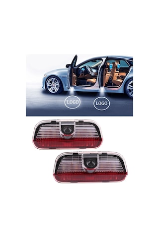 Autogp Skoda Süper B Kapı Altı Işık Lazer Led Logo Hoşgeldin Aydınlatma 1 Çift/kutu