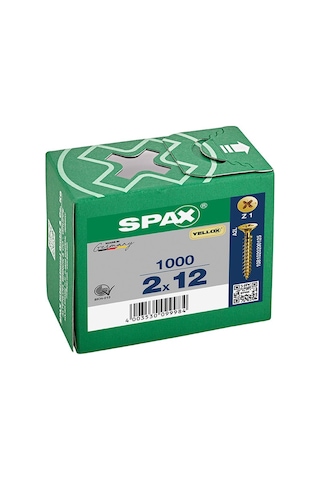 Evrensel Vida, Sunta Vidası, 2 x 12 mm, 1.000 Adet, Tam Dişli, Ha