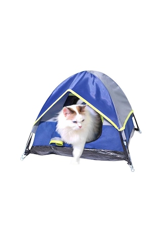 Kamptek Portatif Katlanabilir Evcil Hayvan Çadırı Büyük Boy 74x52x47 Cm Çadır Mini Çok Renkli