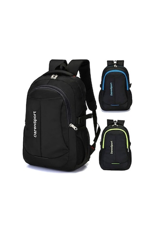 Aubyhe Erkek Çift Askılı Sırt Çantası - Öğrenci/seyahat/notebook İçin Büyük Kapasiteli, Siyah Küçük Boy Diğer