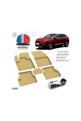 S-dizayn Peugeot 3008 Allure 4d Havuzlu Paspas 2016-2023