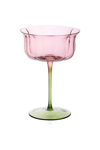 The Mia Martini Kadehi Pembe Yeşil 16x11x8 Cm