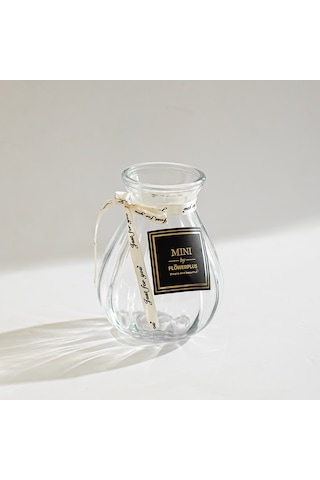 Porsima Dhz90217 Dekoratif Cam Vazo Şeffaf 15cm-600ml
