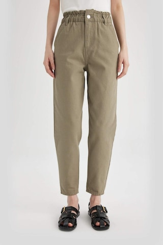 DeFacto Paperbag Gabardin Kumaş Pantolon Yüksek Bel Cepli Basic Düz Standart Paça S2790AZ24SMKH419