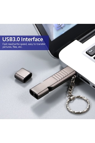 Novahub 16 Gb Usb 3.0 Çift Fonksiyonlu Islıklı Flash Bellek, Çinko Alaşımlı Dayanıklı Tasarım, 80-100 Mb/s Okuma Hızı