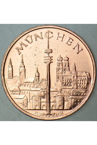Almanya Münih 1972 Xx. Olimpiyat Oyunları Mini Madalyon. 18 Mm Çilaltı.