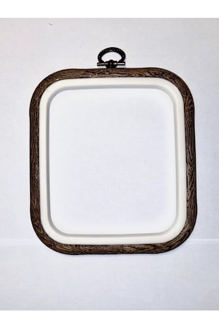 No:2 Desenli Kare Pano Kasnak - Nakış Kasnağı 16cm X 18 Cm
