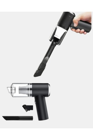 Hubrendy Kargo Mini Şarjlı Araç Süpürgesi 120w Güçlü Motor, 5500pa Vakum Emiş, Yıkanabilir Filtre