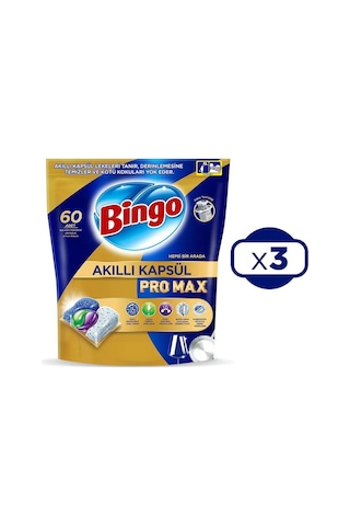 Akıllı Kapsül Pro Max Bulaşık Makinesi Tableti 60'lı X 3 Adet 180 Kapsül