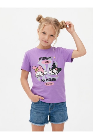 Sea Bubbles Kuromi Kız Çocuk Tişört St10396 Lila