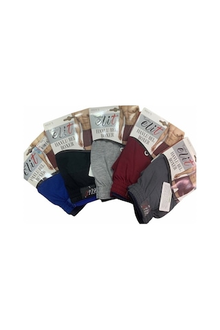 6'Lı Tutku Elit 1101 Havlu Bel Düğmeli Erkek Boxer Karışık Renk Çok Renkli