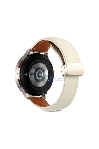 Huawei Watch Honor Magic 2 Gt2 Gt3 42mm Kordon Magnetli Pu Deri Kordon 20mm