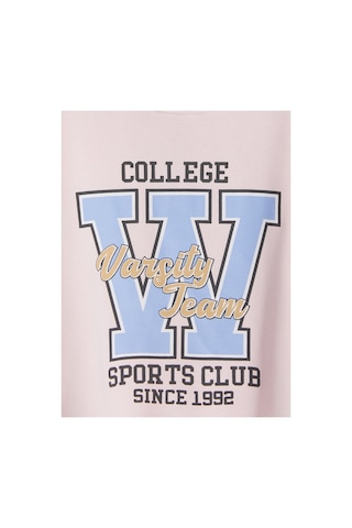 Lc Waikiki Alıta Cıty Farkıyla Pembe Baskılı Kız Çocuk Kalın Sweatshirt Pembe - 930966444 Pembe