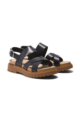 Timberland Backstrap Sandal Tb0A61Trw021-Black Full Graın Siyah