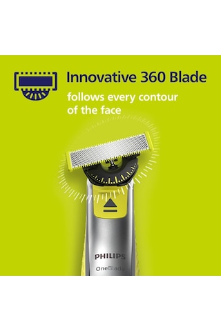 Philips Oneblade 360 Yüz Yedek Bıçak - Tüm Oneblade Kolları Qp430/50'ye Uyar 3'lü