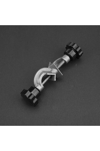 Konesam Labaratuvar Paslanmaz Çelik 90 Derece İki Bağcıklı Sabit Klem, Tüp Ve Flask Tutucu, Dayanıklı Laboratuvar Aksesuarı