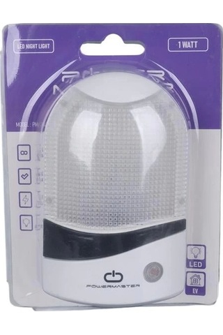 Powermaster Pm-34096 1 Watt Ledli Fotoselli Sensörlü Gece Lambası Çok Renkli